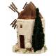 Décor pour santons de Provence Moulin avec arbre 24 x 15 cm