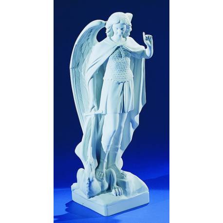 St Michel - 60 cm - "marbre" blanc