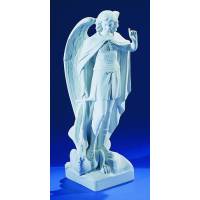 St Michel - 40 cm - "marbre" blanc