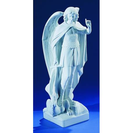 St Michel - 40 cm - "marbre" blanc