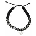 Bracelet sur corde Croix émail