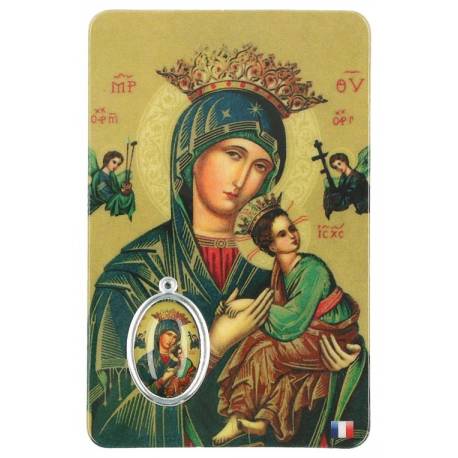 Carte-Méd-Prière - Vierge du Perpétuel Secours - FR