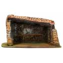 Décor pour santons de Provence - Etable toit ouvert - 26 x 16 x H 14 cm