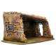 Décor pour santons de Provence - Etable toit ouvert - 26 x 16 x H 14 cm