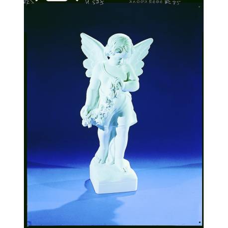 Ange - 60 cm - "Marbre" Blanc