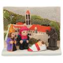 Kerststal Aardewerk - "Crèche du monde" Libanon 