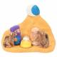 Crèche de Noël en terre cuite - "Crèche du monde" Touareg