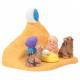 Crèche de Noël en terre cuite - "Crèche du monde" Touareg