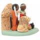 Crèche de Noël en terre cuite - "Crèche du monde" Masai