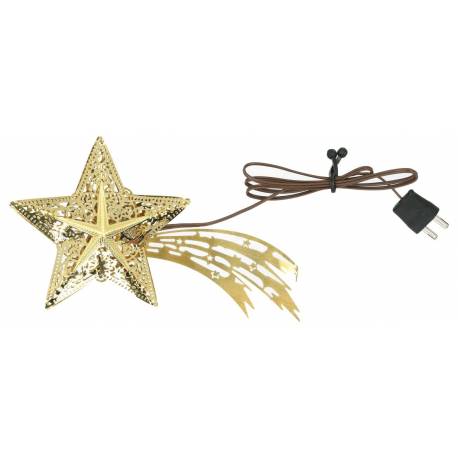Accessoire crèche étoile dorée 12-15 cm pour transfo