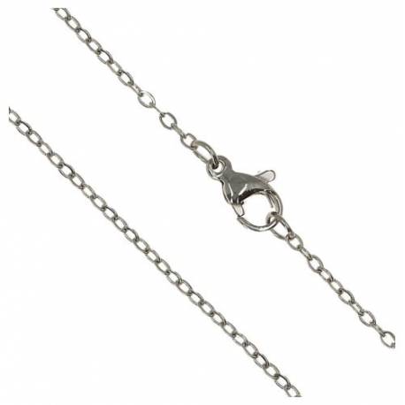 Chaîne 50 cm + Mousqueton - Acier inoxydable