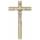 Croix Murale - 25 cm - Bois Bombé Blanc