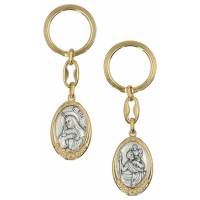 Porte-Clefs Ste Rita / St Christophe Bicolore