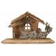 Cabane en bois (35 x 17 x 20cm) pour personnages de 12-13 cm