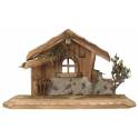 Cabane en bois (35 x 17 x 20cm) pour personnages de 12-13 cm