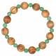 Bracelet sur élastique Aventurine / Olivier 12 mm