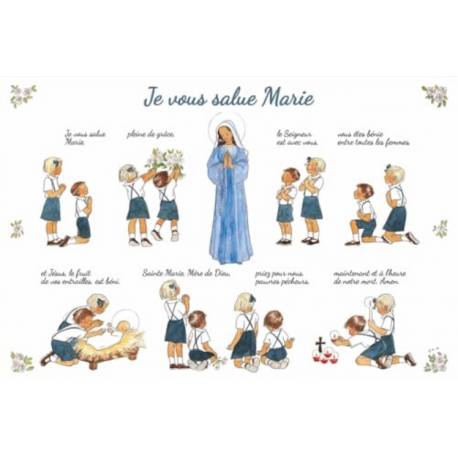 Carte A5 - Je vous salue Marie