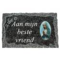 Plaque Cimetiere Aan Mijn Beste Vriend 9x14