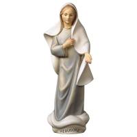Houtsnijwerk beeld Onze Lieve Vrouw van Vrede modern 18 cm gekleurd 