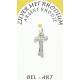 Croix Argent Rhodié Tau - 15 X 11 mm
