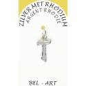 Croix Argent Rhodié Tau - 15 X 11 mm
