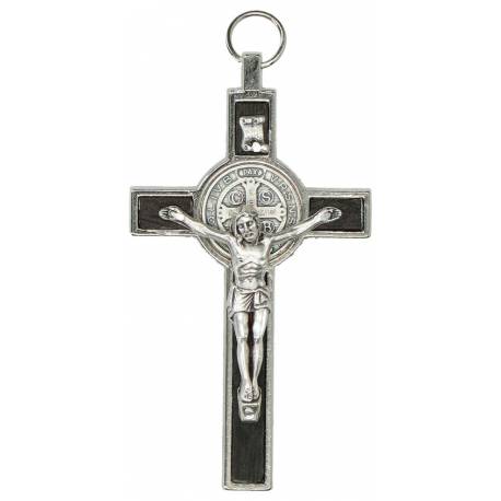 Croix St Benoît - 8 X 4 cm - Bois Noir
