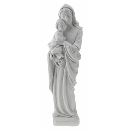Beeld 30 Cm Maria + Kind - Wit 