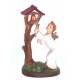 Statue 20 Cm Ange + Chapelle Blanc