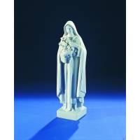 Ste Thérèse - 28 cm - "Marbre" Blanc 