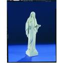 N.D. de Medjugorje - 31 cm - "Marbre" Blanc