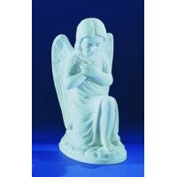 Engel - 24 cm - "marmer" wit 
