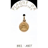 Médaille plaqué-or - Ste Rita - 12 mm
