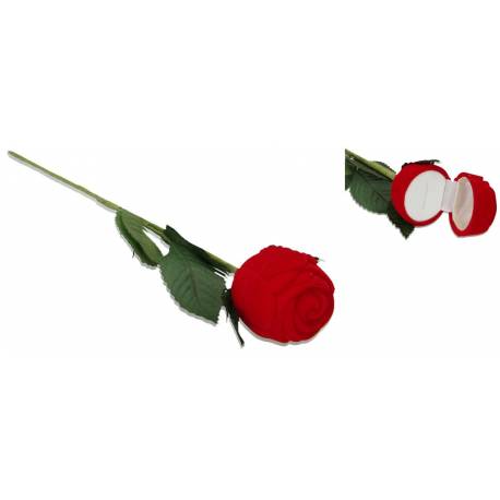 Geschenkdoosje Rode roos op steel 