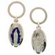 Porte-Clefs N.D. de Banneux / St Christophe 44 X 26 mm - Email Bleu