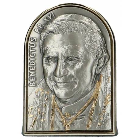Cadre Argent Benoit Xvi 9 X 6.5 Cm
