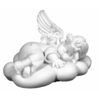 Statue 9.5X6.5 cm - Albâtre - Ange endormi