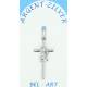 Croix Argent - 25 x 13 mm