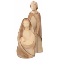 Ste Famille (2 pièces) - H 46 cm - 2 tons bois