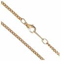 Ketting 45 cm + Karabijnhaak - Met. Verguld 