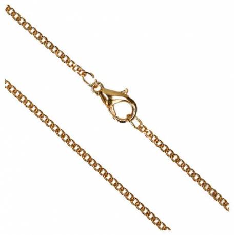 Chaîne 50 cm + Mousqueton - Métal Doré