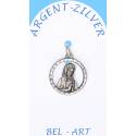 Médaille Argent - Banneux - 16 mm ajouré