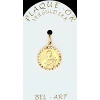 Medaille plaqué-goud - H Theresia - 14 mm 
