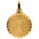 Medaille H Benedictus - 14 mm - Metaal Verguld 