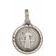 Medaille H Benedictus - 14 mm - Metaal Verzilverd 