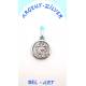 Médaille Argent - St Christophe - 14 mm