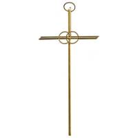 Croix de Mariage - 14 cm - Métal Doré