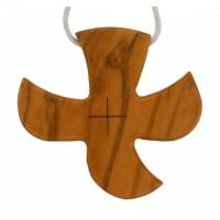 Croix s/cordon - 48 x 46 mm - Bois d'olivier