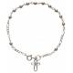 Armband-tientje - zilver met rhodium - 4 mm + Doosje 