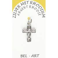 Croix Argent Rhodié - 16 X 13 mm