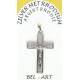 Croix Argent Rhodié - 30 X 20 mm